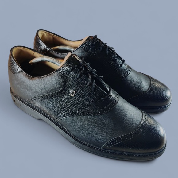 FootJoy Dryjoys Premiere Series Wilcox Golf Shoes - Black 54326 Size 13 M New - Picture 1 of 12